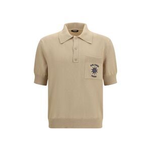 Balmain Men Cotton Sun-Logo Polo